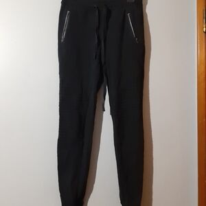 Athleta Women's  Black Joggers with Zipper Pockets Size Small Active Casual